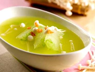 金针菇+冬瓜汤图 金针菇+冬瓜汤图